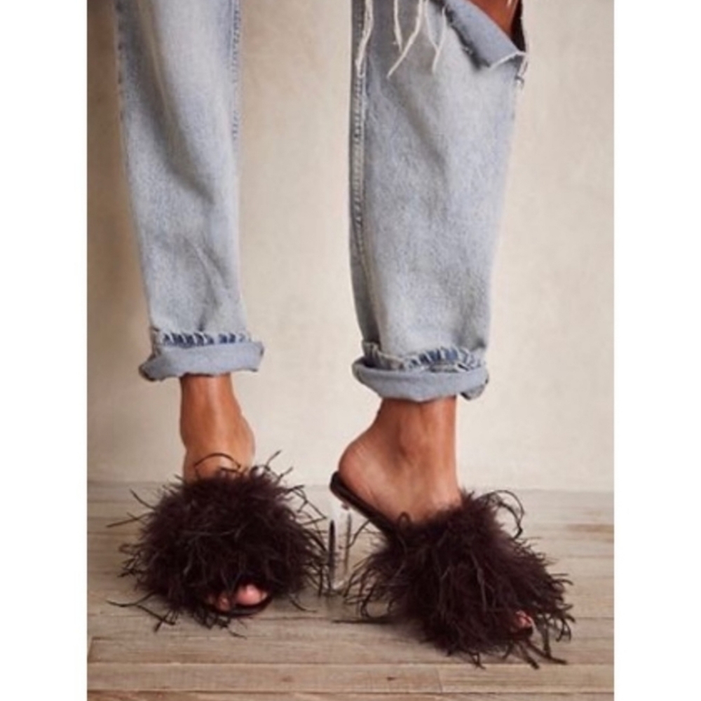 Free People JEFFREY CAMPBELL Daisy Heels in  Dark Brown